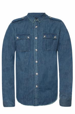Raw-trimmed denim shirt, zdjęcie 1 Raw-trimmed denim shirt od Balmain